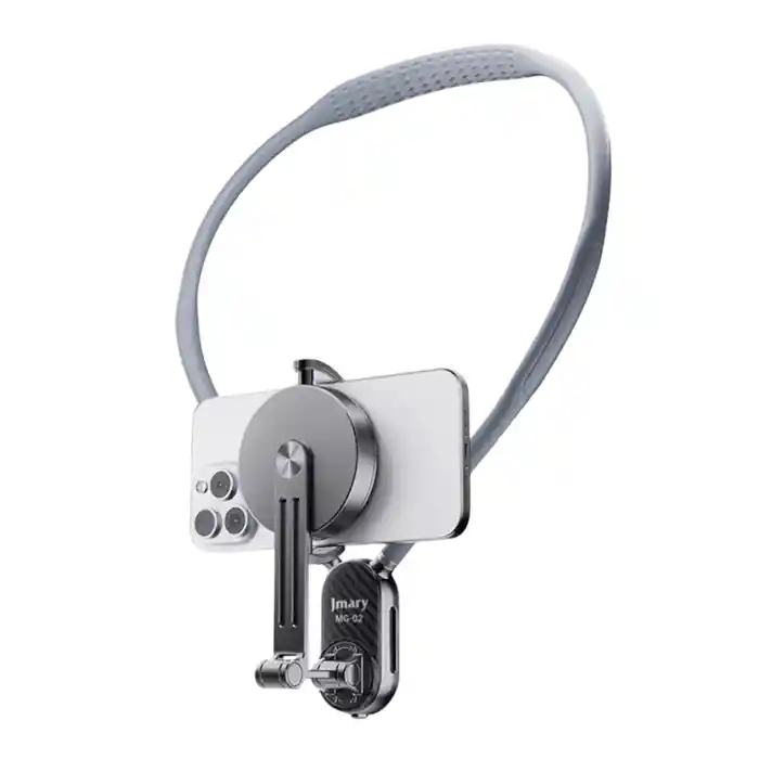 JMARY MG-02 Magsafe Neck Holder for Action Camera Mobile Phone Silicone Necklace Mount Neck Holder